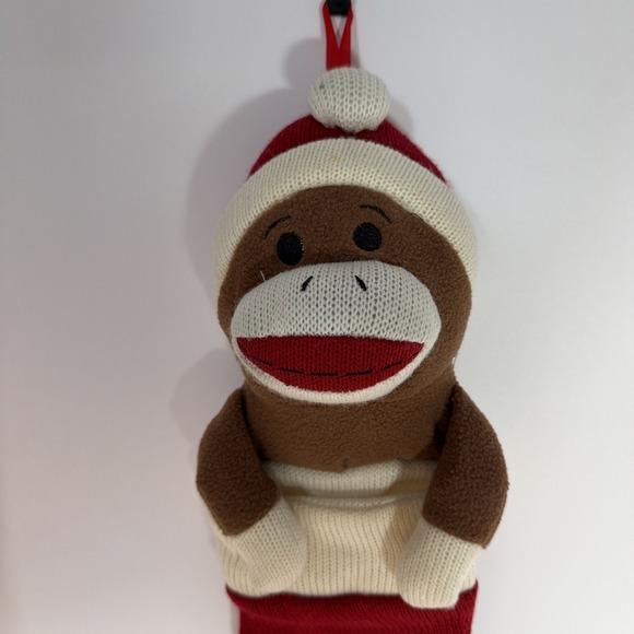 Dan Dee Collector's Choice Sock Monkey Plush Christmas Stocking Knit - Picture 2 of 4